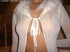 White See-through Robe